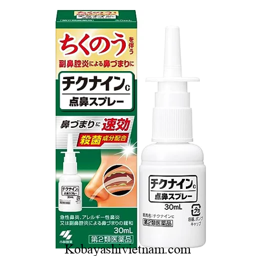Xịt mũi kobayashi Chikunine C Nasal Spray của Nhật 30ml